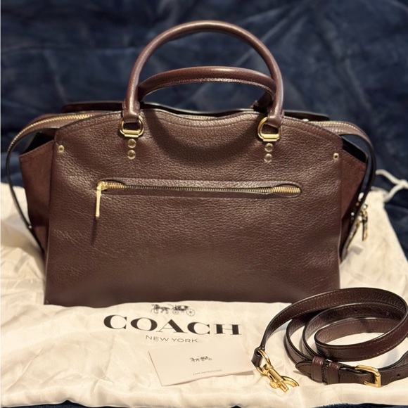 COACH F40862 Drew Satchel Handbag (Oxblood) - NWOT - Picture 3 of 11